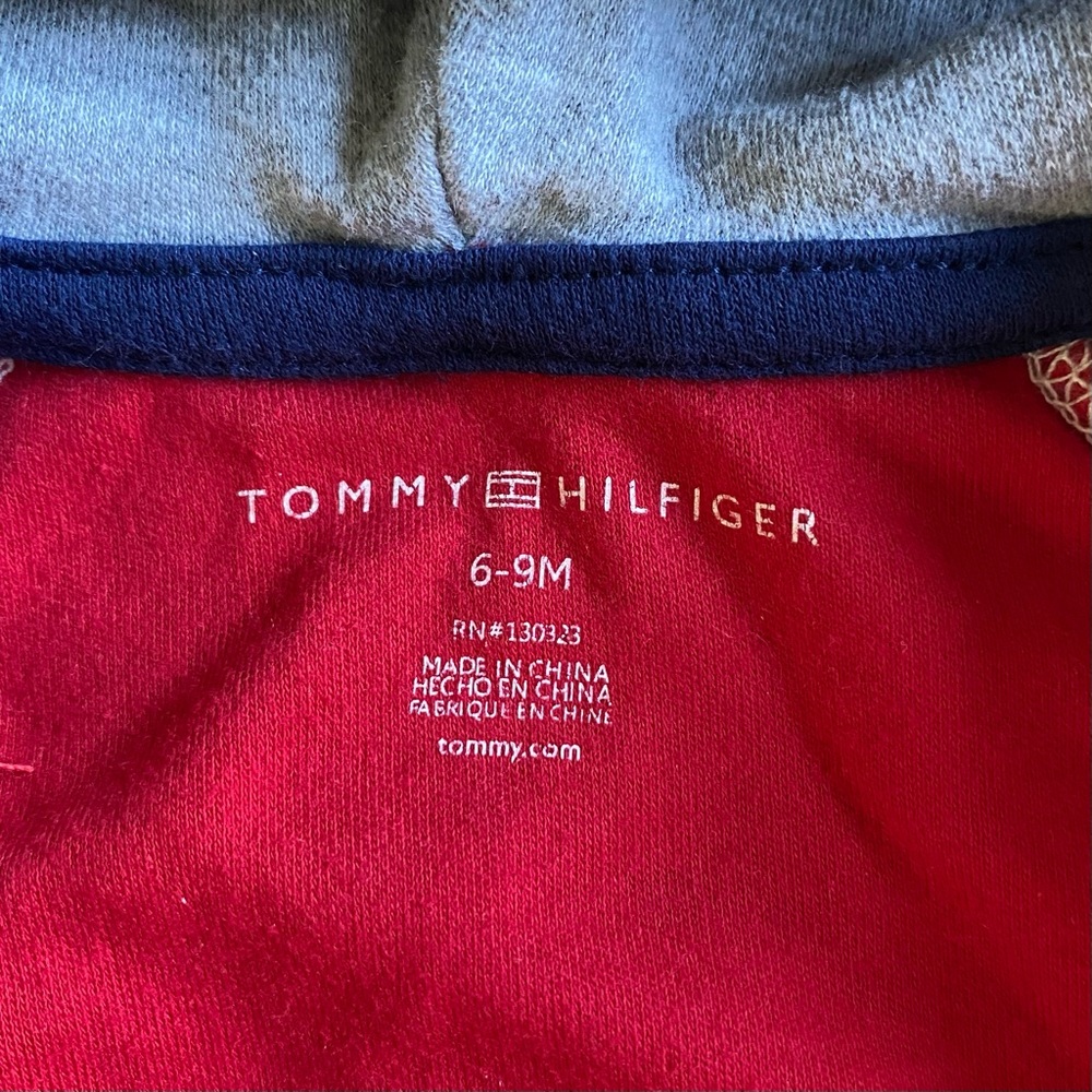 5/$25 Tommy Hilfiger Baby Hoodie and Onesie Bundle - Picture 4 of 5